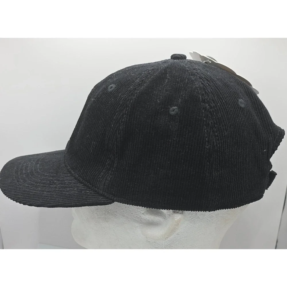MAD Engine The Simpsons Bart Skeleton Corduroy Baseball‎ Cap Black Strapback Hat